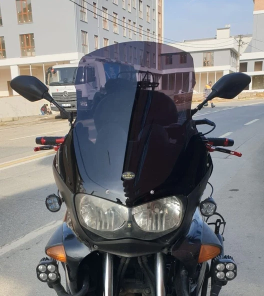 MOTOCAM Honda Varadero Ön Cam 1999-2003 Model 54cm Siyah Renkli 4mm ürün görseli 1