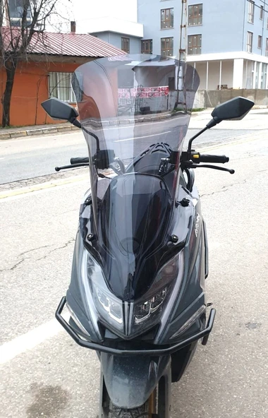 MOTOCAM Arora Safari PRO Ön Cam 2023-2026 Model 80cm Füme Renkli 4mm UZUN ürün görseli 1