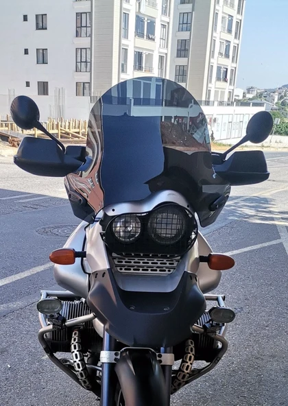MOTOCAM Bmw R 1150 ADV Ön Cam 2002-2006 Model 57cm Siyah Renkli 4mm ürün görseli 1