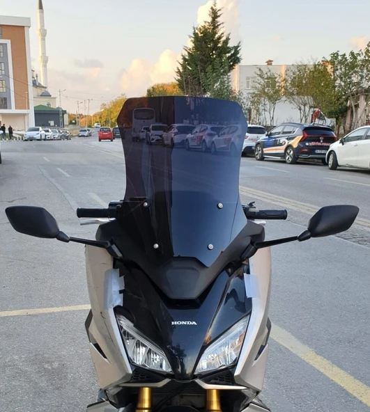 MOTOCAM Honda Forza NSS 750 Ön Cam 2021-2023 Model 60cm Siyah Renkli 4mm ürün görseli 1