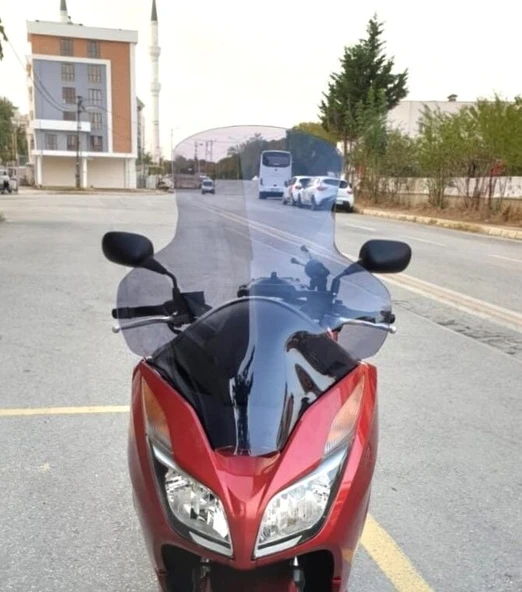 MOTOCAM Honda Forza 300 Ön Cam 2014-2017 Model 75cm Füme Renkli 4mm ürün görseli 1