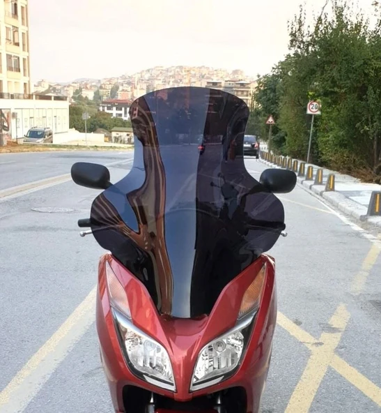 MOTOCAM Honda Forza 300 Ön Cam 2014-2017 Model 75cm Siyah Renkli 4mm ürün görseli 1