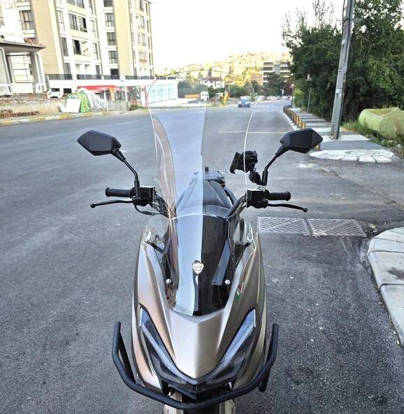MOTOCAM RKS Newlight PRO Ön Cam 2023-2026 Model 75cm Şeffaf Renkli 4mm UZUN BOYLU ürün görseli 1