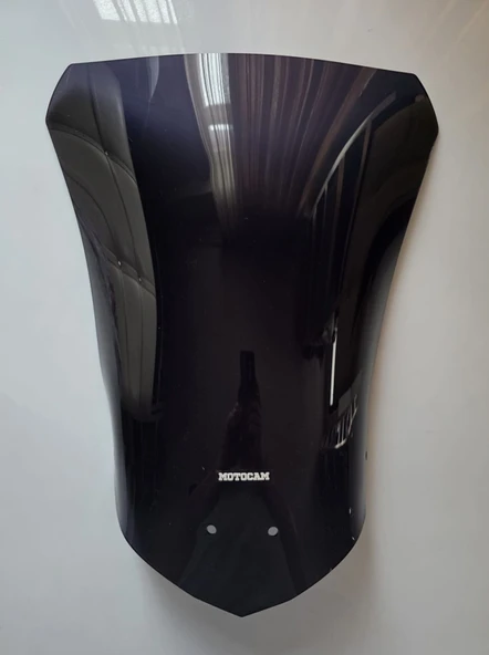 MOTOCAM Falcon Strong 377 Ön Cam 2025-2026 Model 53cm Siyah Renkli 4mm ürün görseli 1