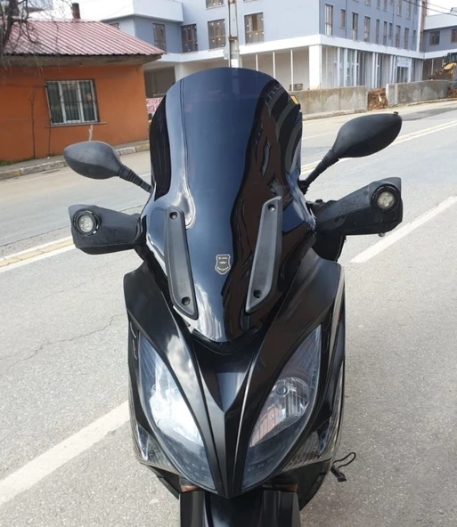 MOTOCAM Kymco Xciting 500 R Ön Cam 2010-2011 Model 72cm Siyah Renkli 4mm UZUN ürün görseli 1