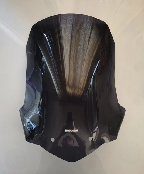 MOTOCAM Triumph Tiger 800 XC Ön Cam 2010-2017 Model 59cm Siyah Renkli 4mm ürün görseli 1