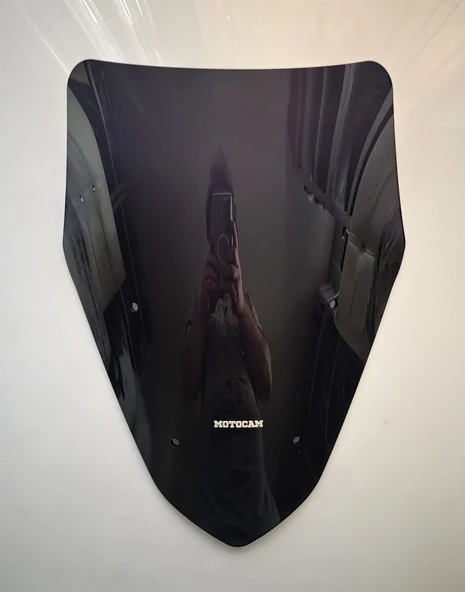 MOTOCAM Kymco DTX 360 Ön Cam 2021-2026 Model 43cm Siyah Renkli SPORTİF ürün görseli 1