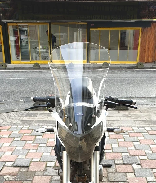 MOTOCAM Mondial 180 Z One S Ön Cam 58cm 2014-2022 Model Şeffaf Renkli ürün görseli 1