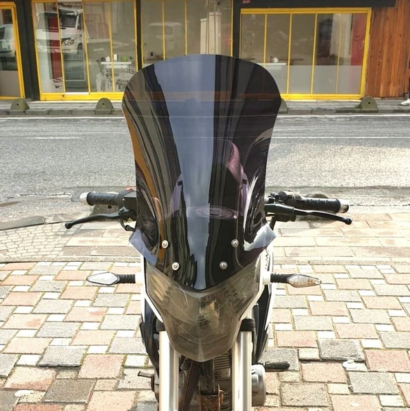 MOTOCAM Mondial 180 Z One S Ön Cam 58cm 2014-2022 Model Siyah Renkli ürün görseli 1