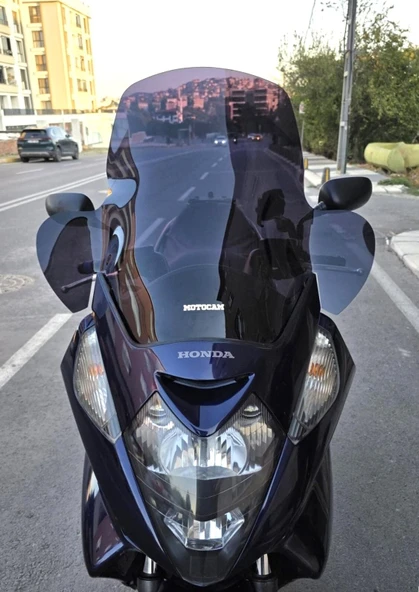 MOTOCAM Honda Silverwing FJS 400 Ön Cam 2001-2012 Model 68cm Siyah Renkli 4mm ELCİKLİ ürün görseli 1
