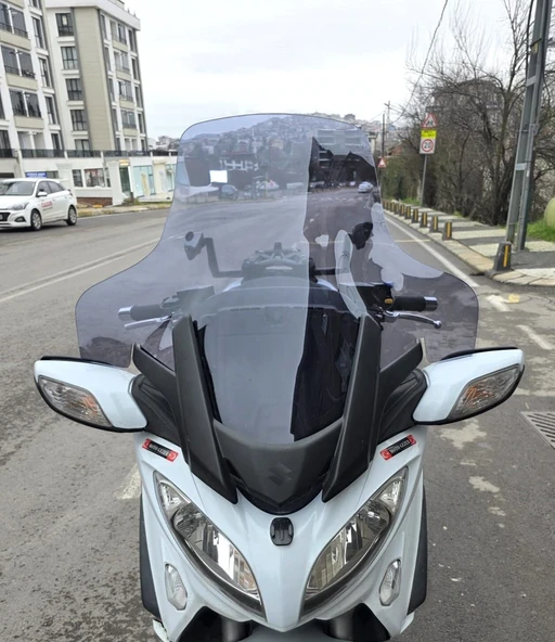 MOTOCAM Suzuki Burgman 650 Ön Cam 2013-2018 Model 76cm Füme Renkli 4mm ürün görseli 1
