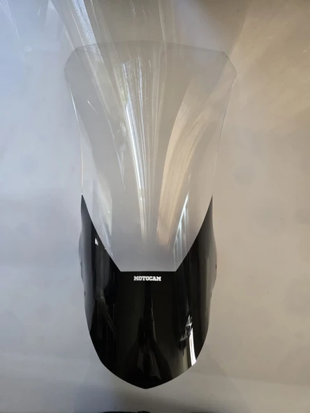 MOTOCAM Mondial Fuzion 125 Ön Cam 2024-2026 Model 68cm Şeffaf Renkli 4mm ürün görseli 1
