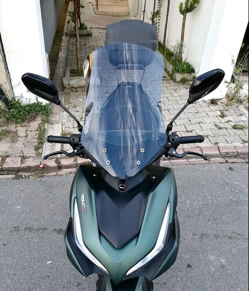 MOTOCAM Yamaha Mio Aerox 125 Ön Cam 2023-2026 Model 54cm Füme Renkli 4mm ürün görseli 1