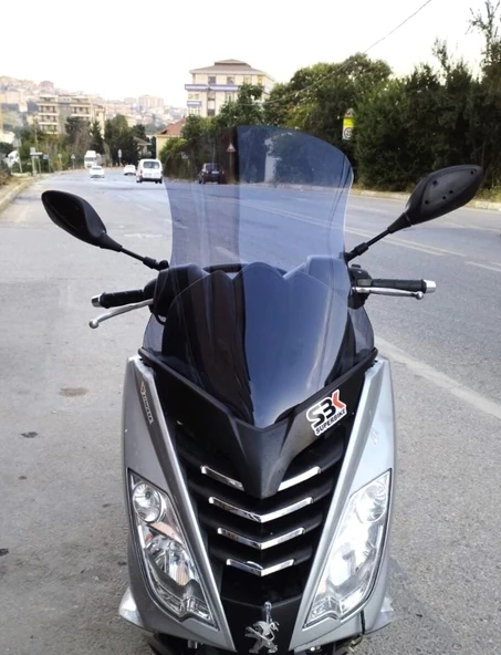 MOTOCAM Peugeot Citystar 200 Ön Cam 2017-2018 Model 56cm Füme Renkli 4mm UZUN ürün görseli 1