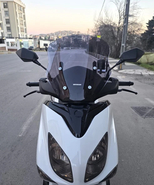 MOTOCAM Yamaha Xenter 150 Ön Cam 2013-2016 Model 40cm Füme Renkli 4mm ürün görseli 1