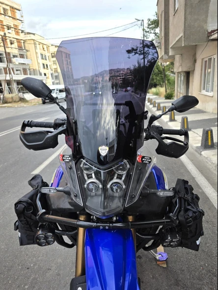 MOTOCAM Yamaha Tenere 700 World Raid Ön Cam 2023-2024 Model 45cm Siyah Renkli 4mm ürün görseli 1