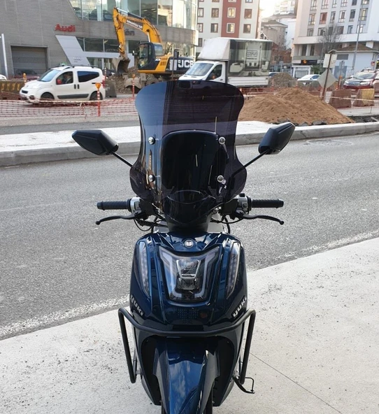 MOTOCAM Yuki Gentle 110 Ön Cam 2025-2026 Model 44cm Siyah Renkli 4mm APARATSIZ ürün görseli 1