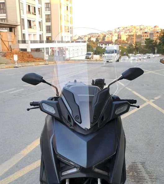 MOTOCAM Yamaha Xmax Ön Cam 2023-2026 Model 65cm Şeffaf Renkli 4mm ürün görseli 1