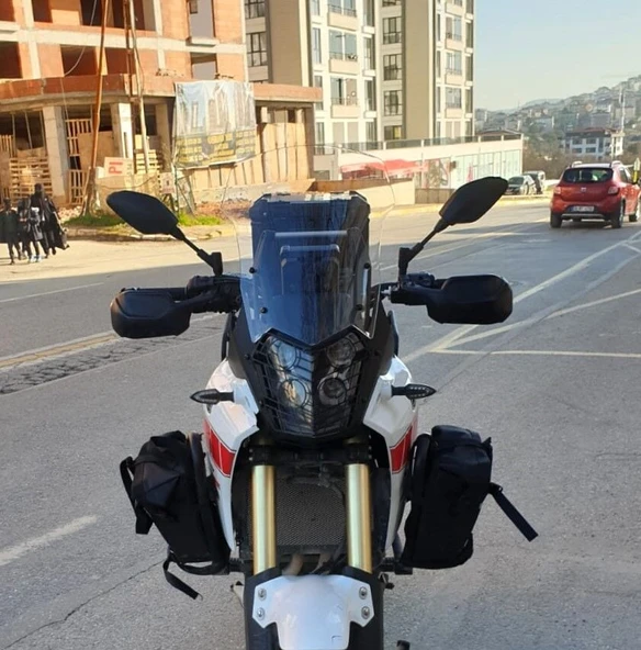 MOTOCAM Yamaha Tenere XT 660 Z Ön Cam 1991-1999 Model 36cm Şeffaf Renkli 4mm ürün görseli 1