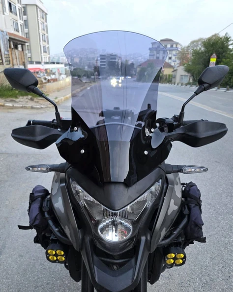 MOTOCAM Honda VFR 1200 Ön Cam 2012-2015 Model 58cm Füme Renkli 4mm ürün görseli 1
