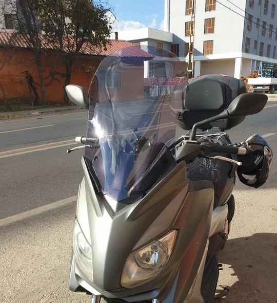 MOTOCAM Yamaha Xmax Ön Cam 2011-2013 Model 55cm Füme Renkli 4mm ürün görseli 1