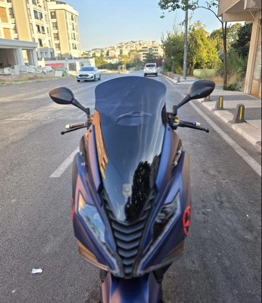 MOTOCAM Arora GT 125 Ön Cam 2023-2026 Model 65cm Siyah Renkli 4mm ORİJİNAL BOYLU ürün görseli 1