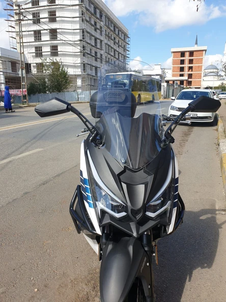 MOTOCAM Arora Chinf 318 Ön Cam 2023-2026 Model 75cm Şeffaf Renkli 4mm UZUN ürün görseli 1