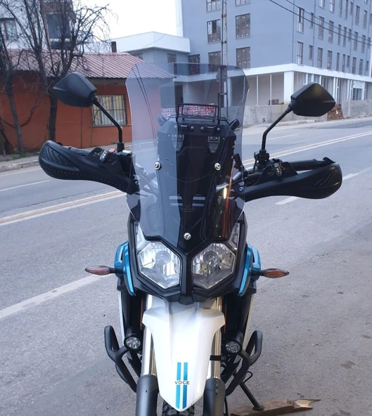 MOTOCAM Voge Rally 250 Ön Cam 2022-2026 Model 51cm Füme Renkli 4mm ürün görseli 1