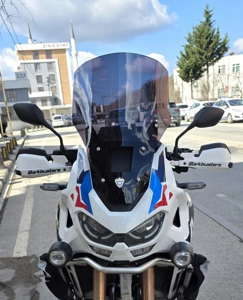 MOTOCAM Honda Africa twin CRF 1100 L4 Ön Cam 2023-2026 Model 54cm Siyah Renkli 4mm UZUN ürün görseli 1