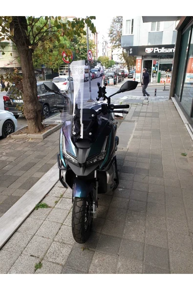 MOTOCAM Barossa ADV 125 Ön Cam 2025-2026 Model 65cm Füme Renkli 4mm ORTA BOYLU ürün görseli 1