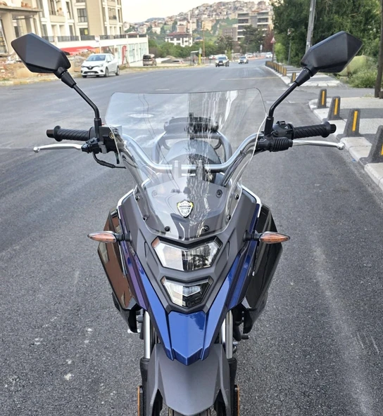 MOTOCAM SYM NHT 200 Ön Cam 2023-2026 Model 30cm Şeffaf Renkli 4mm SPORTİF ürün görseli 1