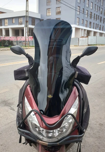 MOTOCAM Honda PCX Ön Cam 2014-2017 Model 83cm Siyah Renkli 4mm UZUN ürün görseli 1
