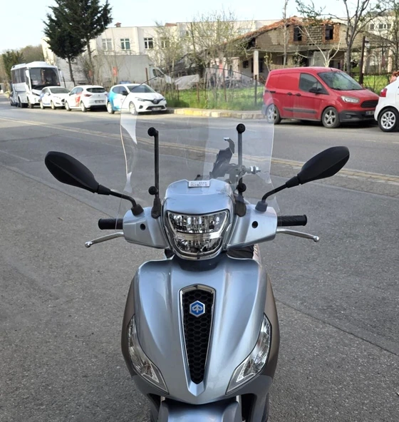 MOTOCAM Piaggio Medley S 150 Ön Cam 2021-2026 Model 54cm Şeffaf Renkli APARATSIZDIR ürün görseli 1