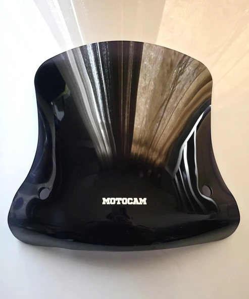 MOTOCAM Vespa GTV 300 Ön Cam 2011-2022 Model 42cm Siyah Renkli 4mm APARATSIZ ürün görseli 1