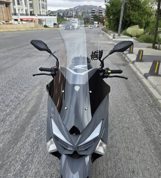 MOTOCAM Volta Apec Apx5 Ön Cam 2023-2026 Model 78cm Şeffaf Renkli 4mm UZUN ürün görseli 1
