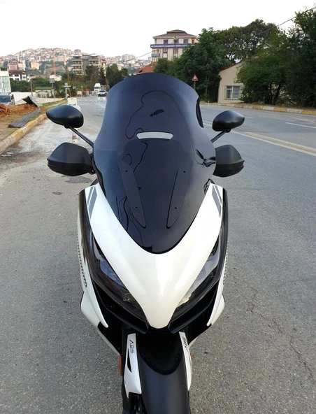 MOTOCAM Zontes ZT 250 T-E Ön Cam 2023-2026 Model 73cm Siyah Renkli 4mm ürün görseli 1