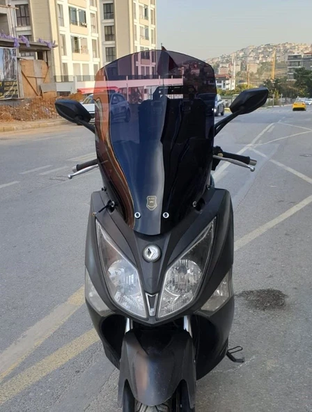 MOTOCAM SYM Joymax 250 İ Ön Cam 2013-2016 Model 75cm Siyah Renkli 4mm İADE YOKTUR ürün görseli 1