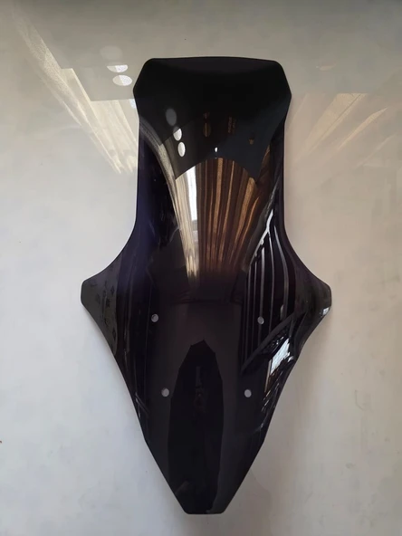 MOTOCAM Yuki Xway 125 Ön Cam 2023-2026 Model 78cm Siyah Renkli 4mm UZUN ürün görseli 1