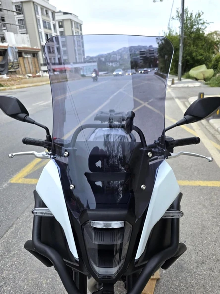 MOTOCAM Honda NX 500 Ön Cam 2025-2026 Model 48cm Füme Renkli 4mm UZUN ürün görseli 1