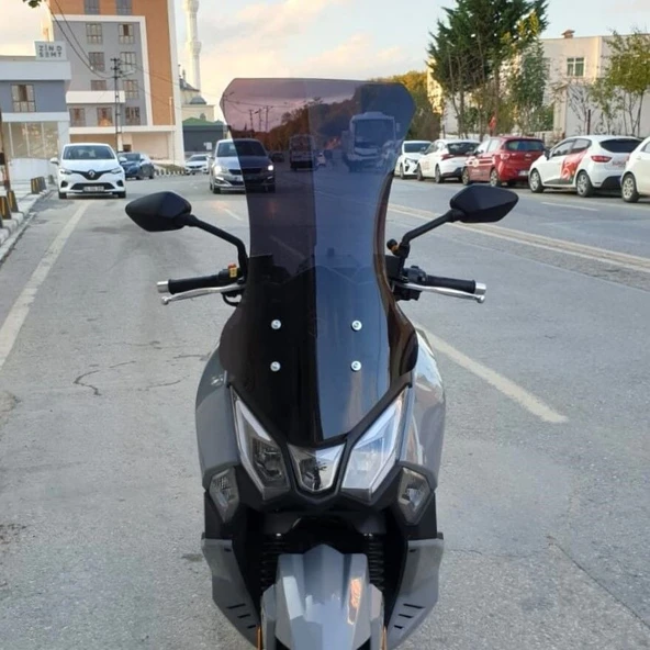 MOTOCAM SYM Joyride 300 Ön Cam 2023-2026 Model 75cm Siyah Renkli 4mm UZUN ürün görseli 1