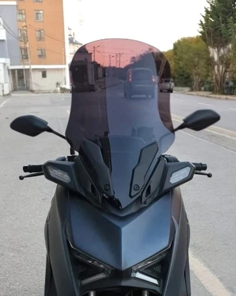 MOTOCAM Yamaha Xmax Ön Cam 2023-2026 Model 65cm Siyah Renkli 4mm ürün görseli 1
