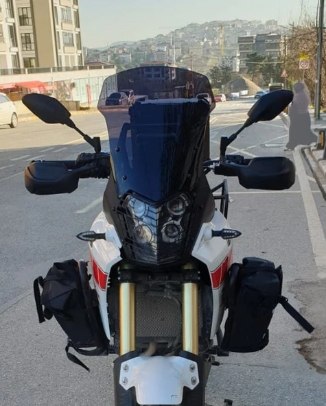 MOTOCAM Yamaha Tenere XT 660 Z Ön Cam 1991-1999 Model 36cm Siyah Renkli 4mm ürün görseli 1