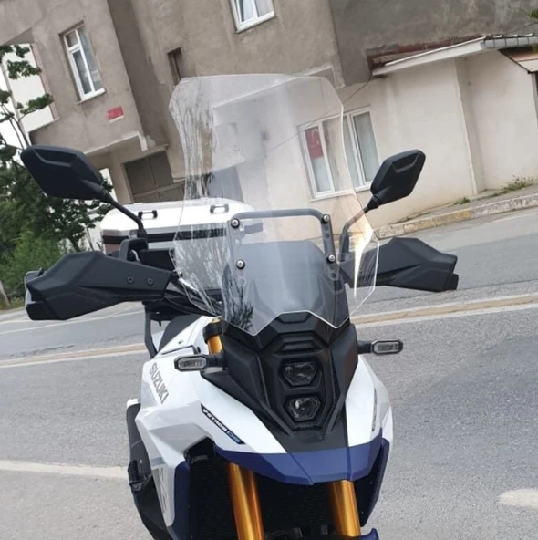 MOTOCAM Suzuki V-strom 800 SE Ön Cam 2023-2026 Model 50cm Şeffaf Renkli 4mm ürün görseli 1