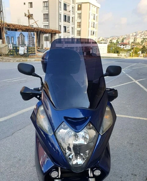 MOTOCAM Honda Silverwing FJS 400 Ön Cam 2001-2012 Model 56cm Siyah Renkli 4mm ürün görseli 1