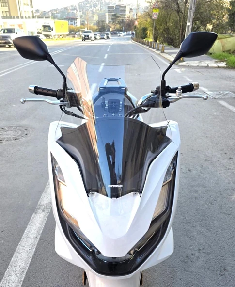 MOTOCAM Honda PCX Ön Cam 2021-2024 Model 47cm Şeffaf Renkli 4mm SPORTİF ürün görseli 1