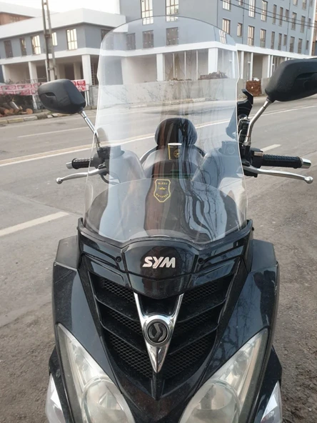 MOTOCAM SYM Joyride 200 Ön Cam 2009-2018 Model 53cm Şeffaf Renkli 4mm ürün görseli 1