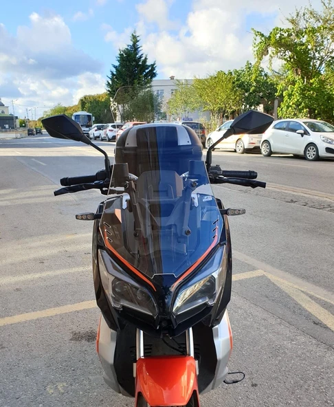 MOTOCAM QJ ATR 125 Ön Cam 2023-2026 Model 65cm Şeffaf Renkli 4mm ORTA BOYLU ürün görseli 1