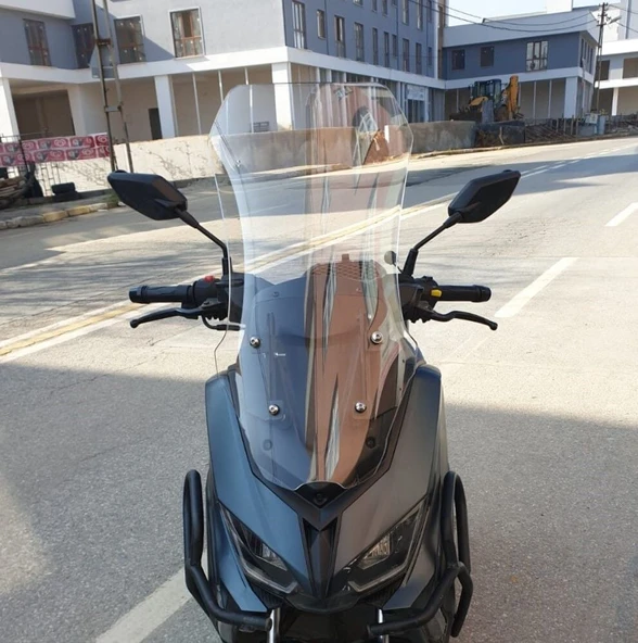 MOTOCAM RKS Grace PRO Ön Cam 2023-2026 Model 65cm Şeffaf Renkli 4mm UZUN ürün görseli 1