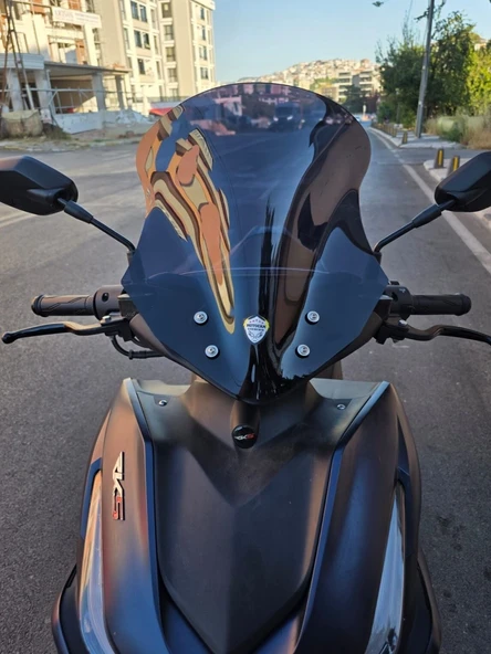MOTOCAM Volta Revolt RSX3 Ön Cam 2022-2026 Model 43cm Siyah Renkli SPORTİF ürün görseli 1