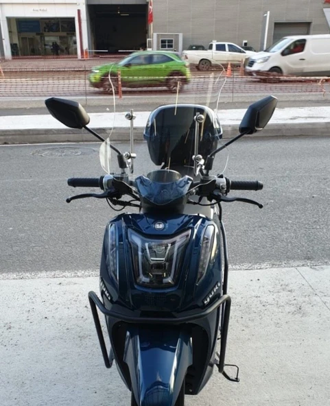 MOTOCAM Yuki Gentle 110 Ön Cam 2025-2026 Model 44cm Şeffaf Renkli 4mm APARATSIZ ürün görseli 1